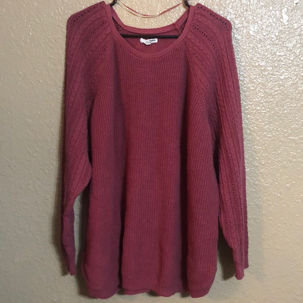 Sonoma Rose Knitted Sweater - 3X